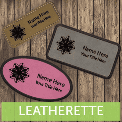 Leatherette Name Tags