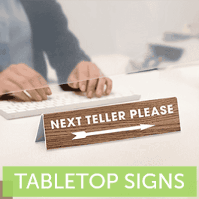 Tabletop Signs