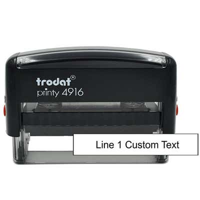 1 Line Custom Rubber Stamp