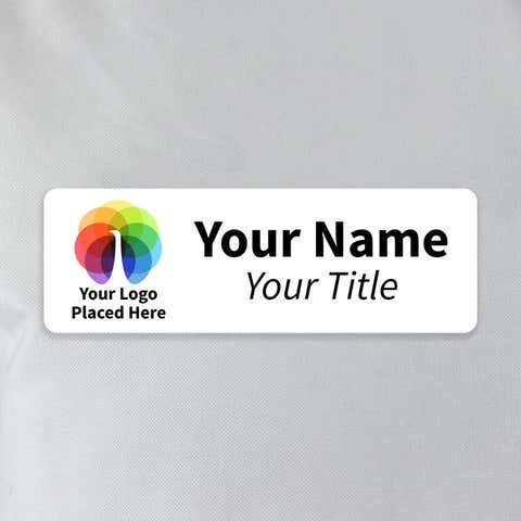 Full Color 1" x 3" Custom Name Tag