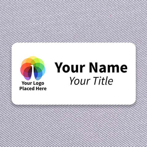 Full Color 1.5" x 3" Custom Name Tag