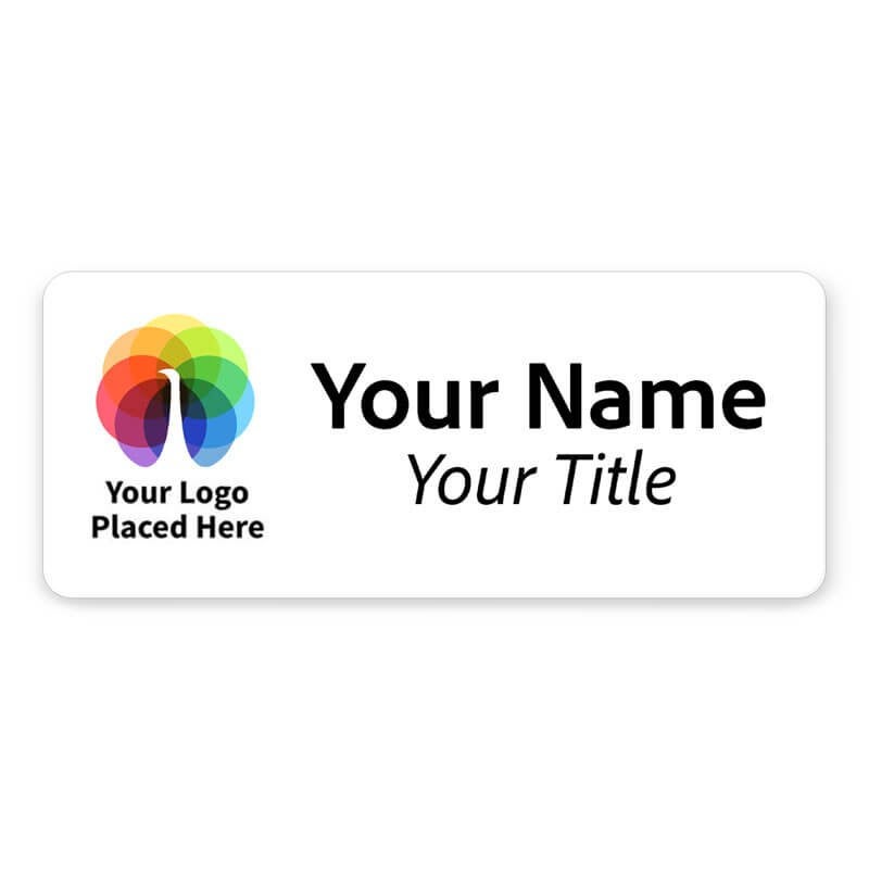 A Full Color Custom Name Tag - 1.25" x 3" A Full Color Custom Name Tag - 1.25" x 3"