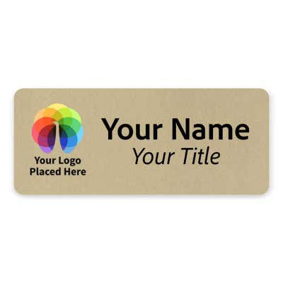 1.25 x 3 Gold Name Tag