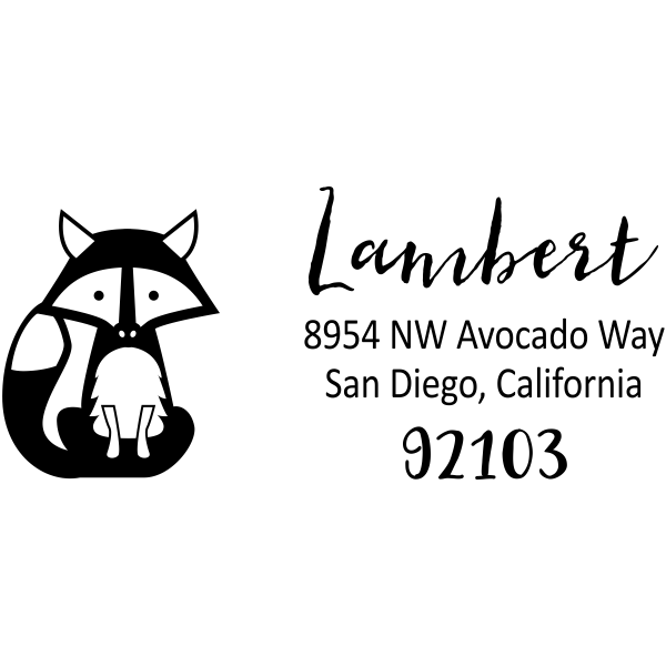 Fox Return Address Stamp