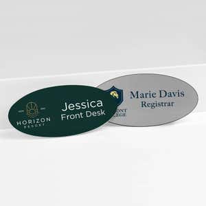 Design your Oval Name Tag today! 