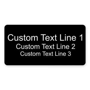 3 Line Laser Engraved Custom Name Tag