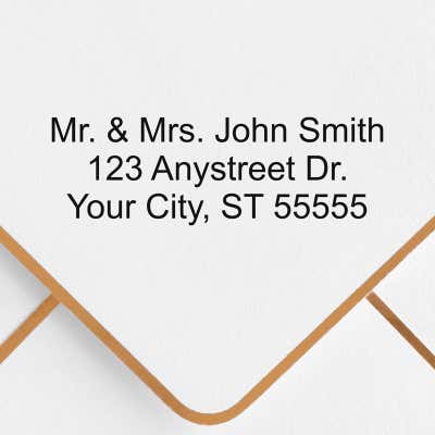 3 Line Self Inking Personalized Address Stamp - alternate view