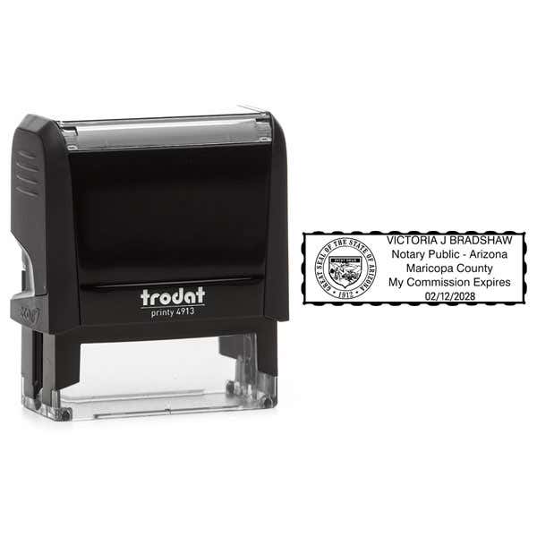 Arizona Notary Rectangular Stamp