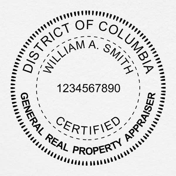 District of Columbia Real Estate Appraiser Seal