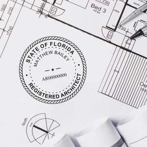 The State of Florida Architect Seal leaves crisp clear impressions