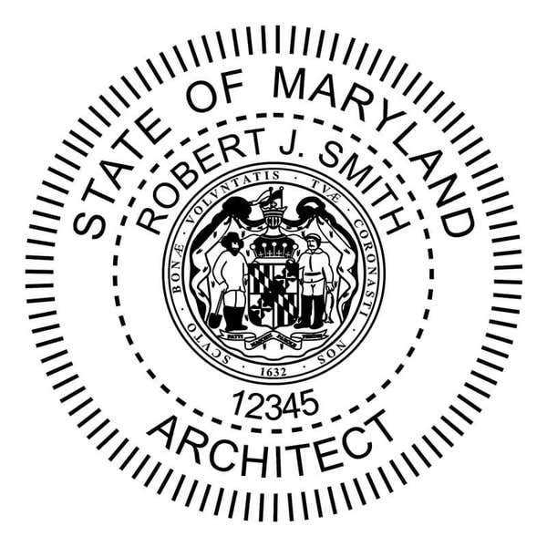 State of Maryland Architect Seal