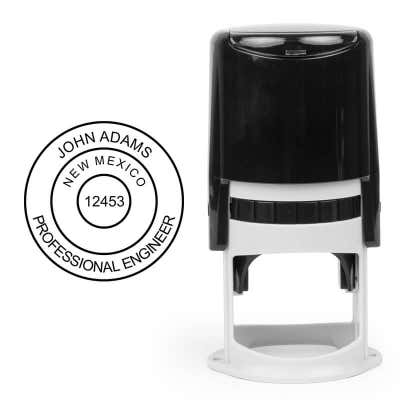The State of New Mexico Engineer Seal and a self-inking stamp