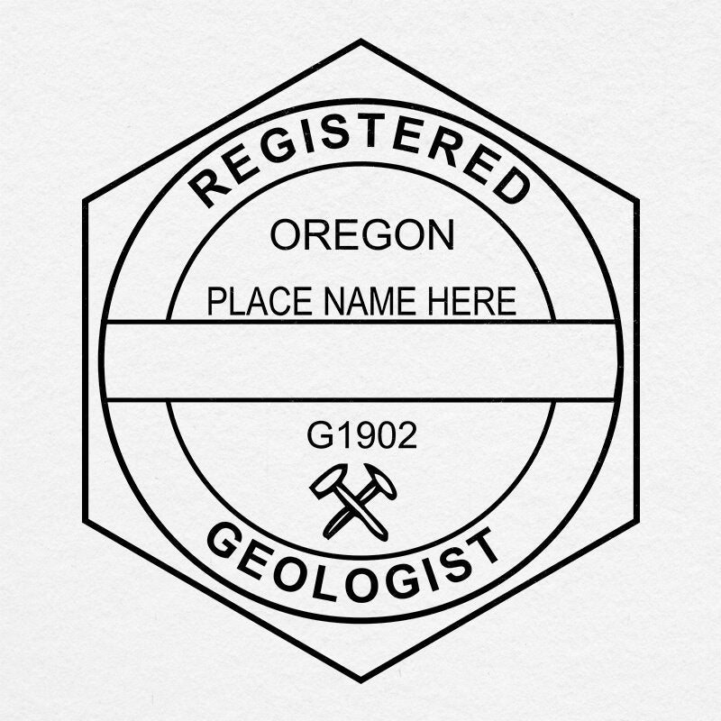 A close-up on the State of Oregon Geologist Seal