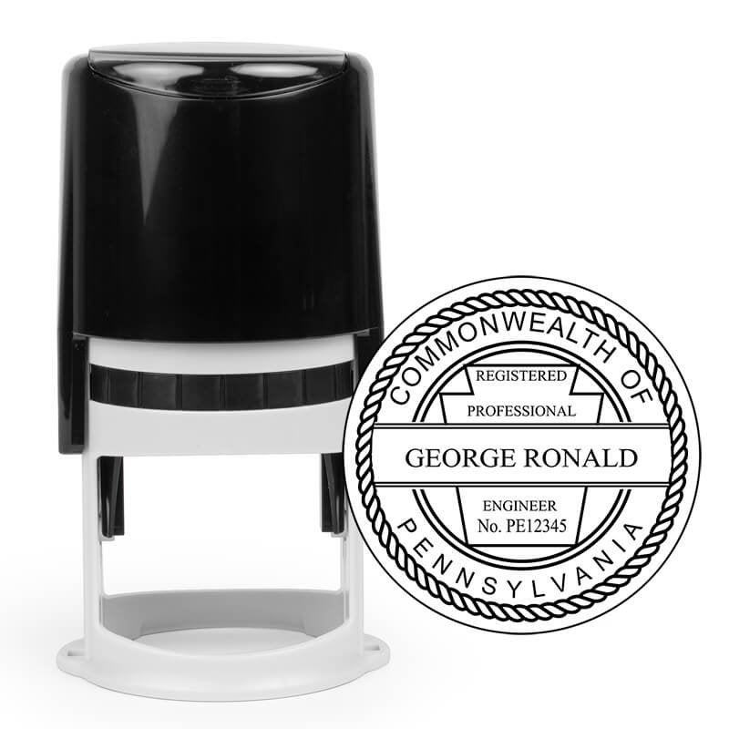 The State of Pennsylvania Engineer Stamp impression and body