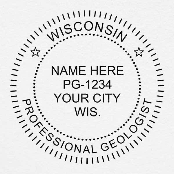 State of Wisconsin Geologist Seal