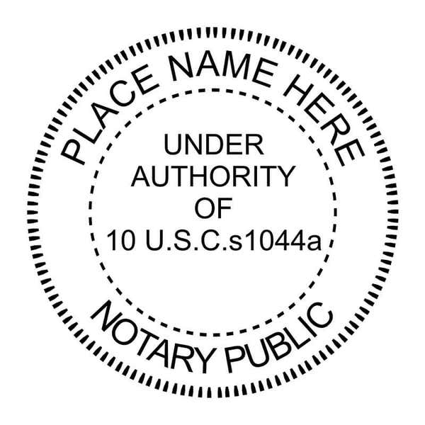 United States Military Notary Public Stamp Seal
