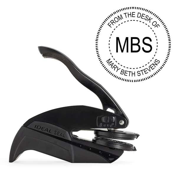 Custom Initial Embosser Impression and Embosser Body