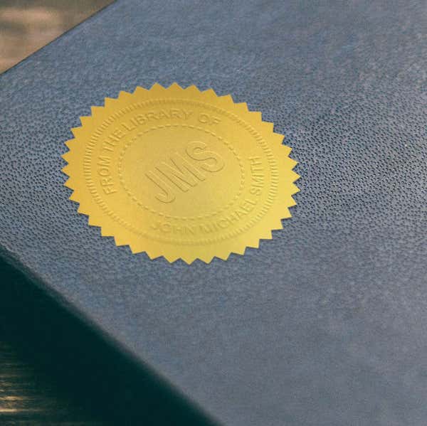 From the Library Initials Book Embosser