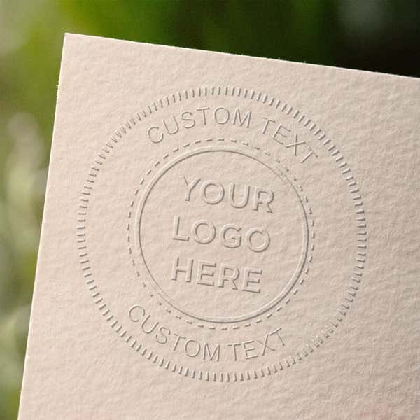 Logo Embosser Seal with Text - Customizable - Trodat M1P/M2P 