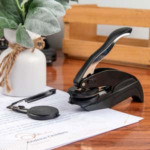 The Pocket Seal by Trodat sits nicely on a desk and is a lovely complement to any office.