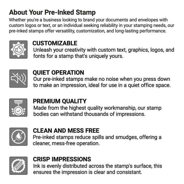 MaxLight Custom Pre-Inked Stamp - FS29