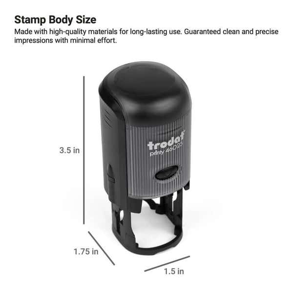 Trodat 46025 Round Stamp