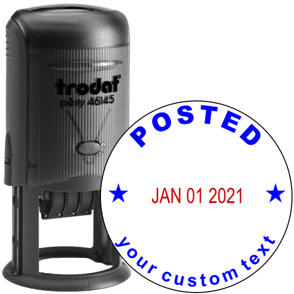 Custom Posted Round Dater Stamp