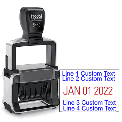 Trodat Professional 5440 Custom Self Inking Dater Stamp Model Body