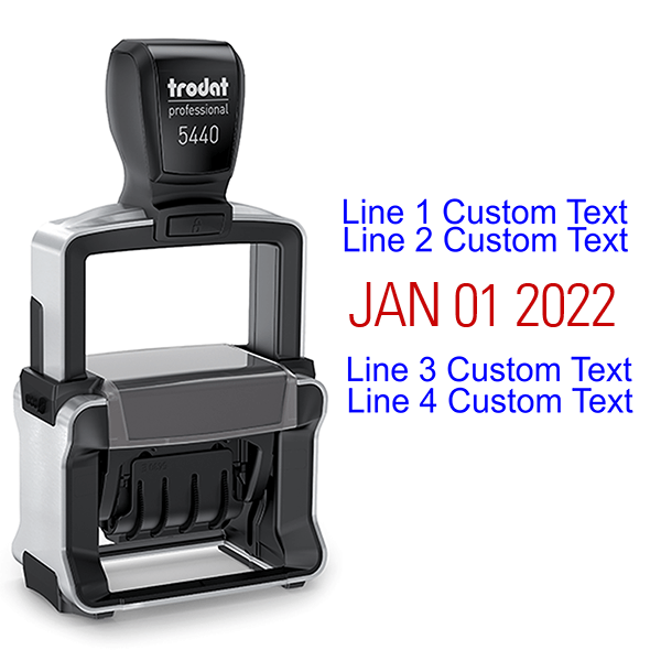 Trodat Professional 5440 Dater Stamp Body and Design