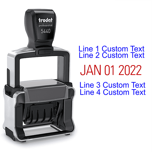 Trodat Professional 5440 Dater Stamp Body and Design