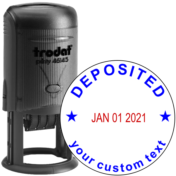 Custom Deposited Round Dater Stamp