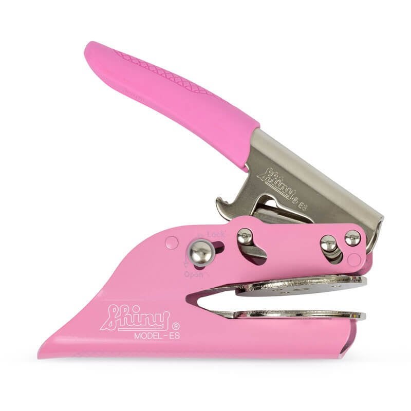 Side View of the Pink Notary Seal