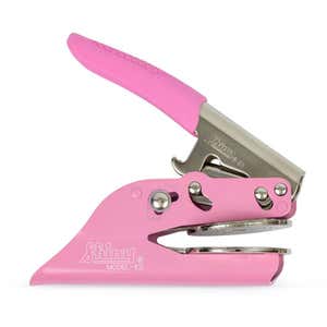 Side View of the Pink Notary Seal