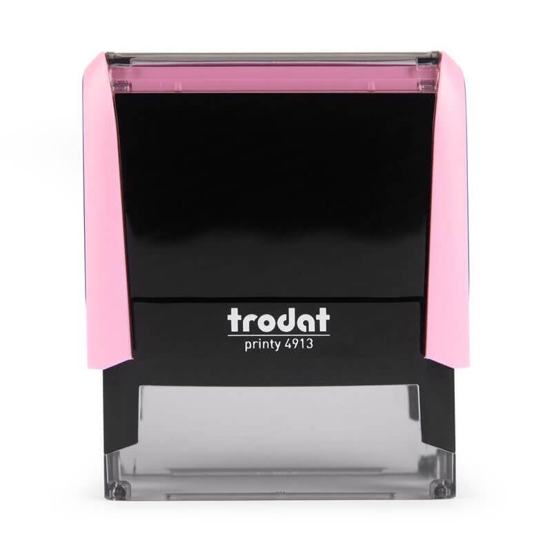 Front View of the New Mexico Pink Rectangle Notary Stamp