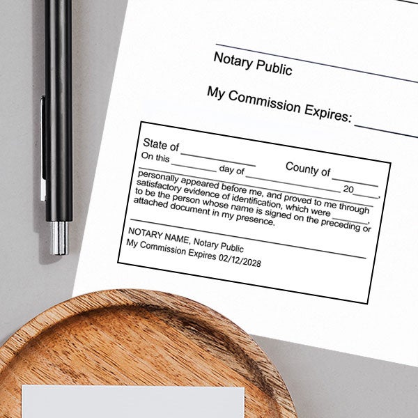 Signature Witness Notary Stamp Lifestyle Image