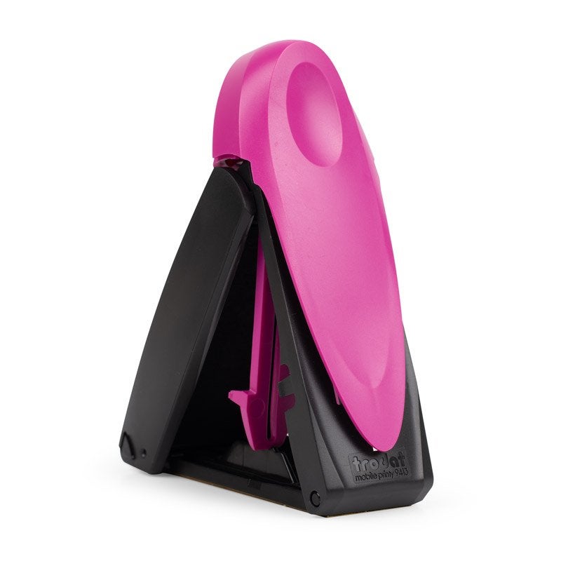 Oregon Notary Pink Pocket Stamp Angle View