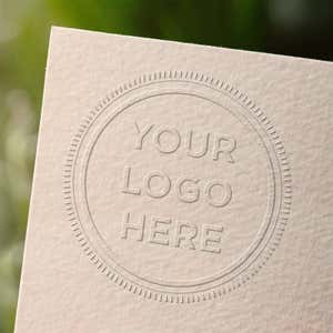 Pink Logo Embosser Seal - Customizable -1.625