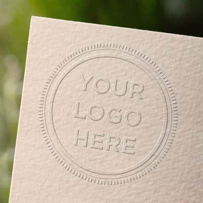 Pink Logo Embosser Seal - alternate view