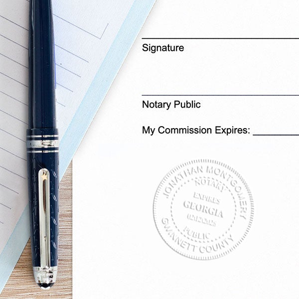 Notary with Expiration Round Seal Embosser HC Brands