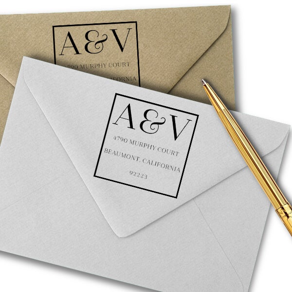 Azalea Monogram Address Stamp