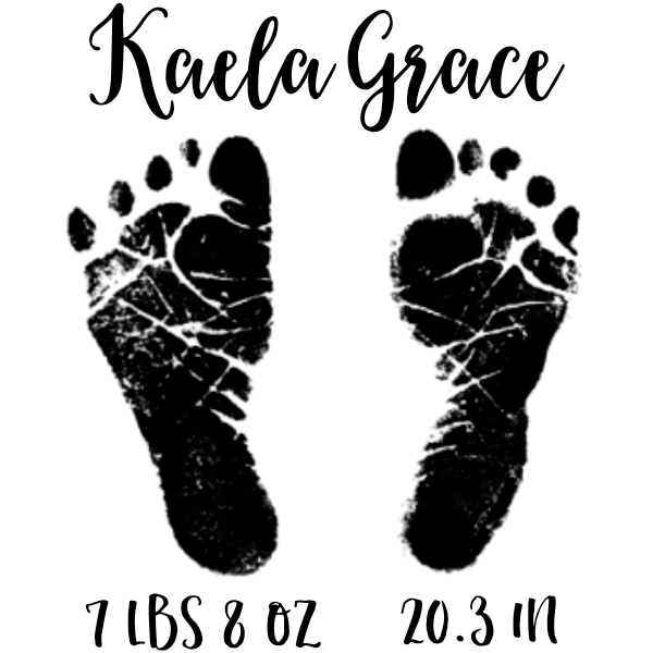 Custom Baby Footprints Craft Stamp