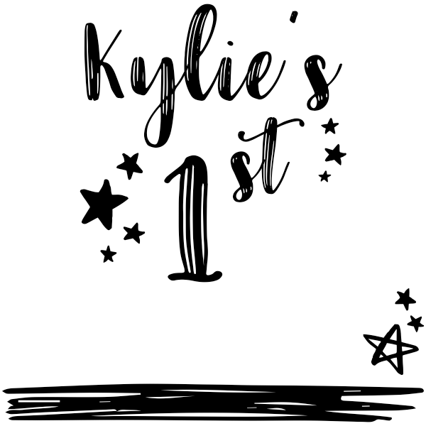 Custom Baby's 1st Milestone Craft Stamp