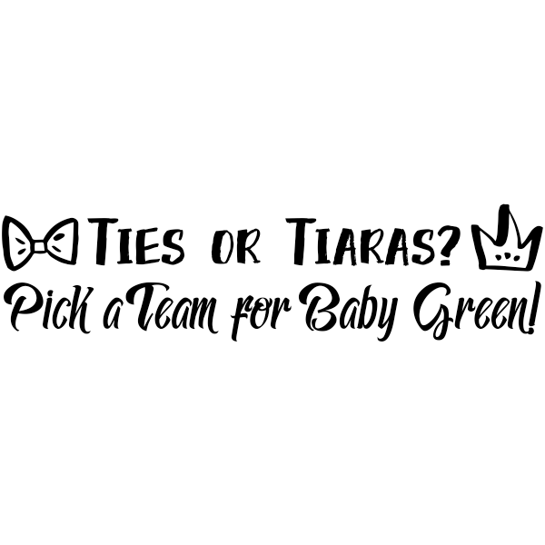 Custom Baby Shower Gender Reveal Craft Stamp