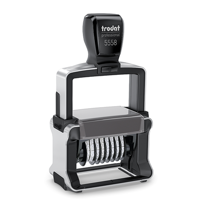 8 Digit Numberer with Text Professional 5558 Trodat Stamp - alternate view