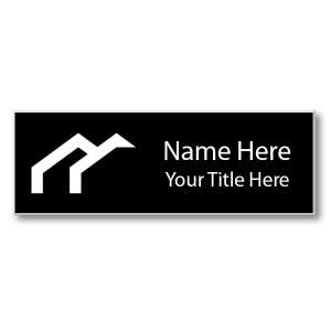 Laser Engraved Badge 1 x 3