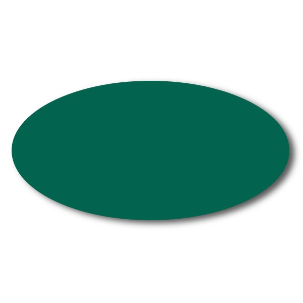 Green Chalkboard Reusable Oval Name Tag