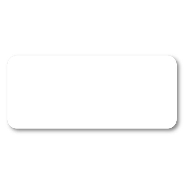 Reusable Chalkboard White Rectangle Name Tag