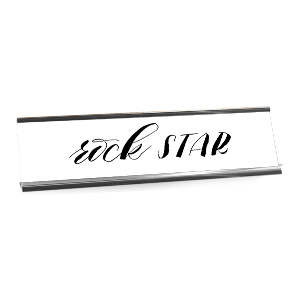 Rock Star Desk Plate by 417 Press