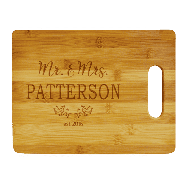 Mr. & Mrs. Established Large Cutting Board