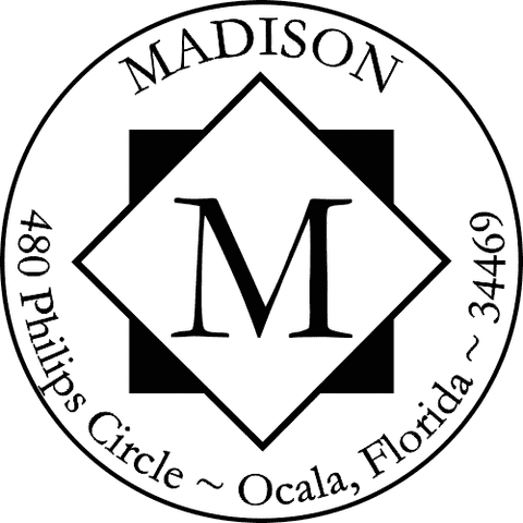 Diamond Letter Round Stamp